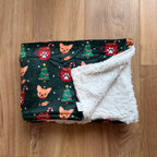 Hondendeken kerst groen
