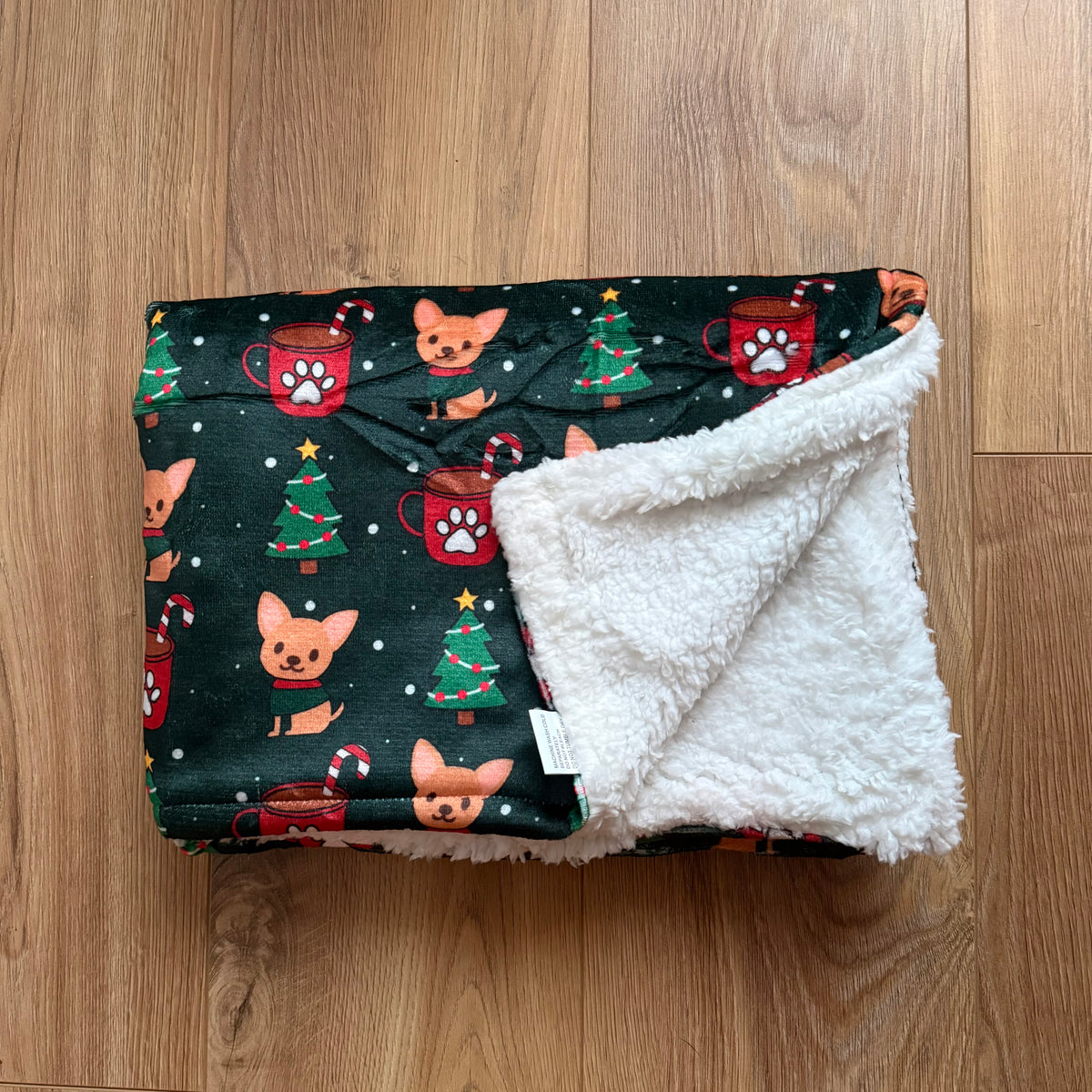 Hondendeken kerst groen