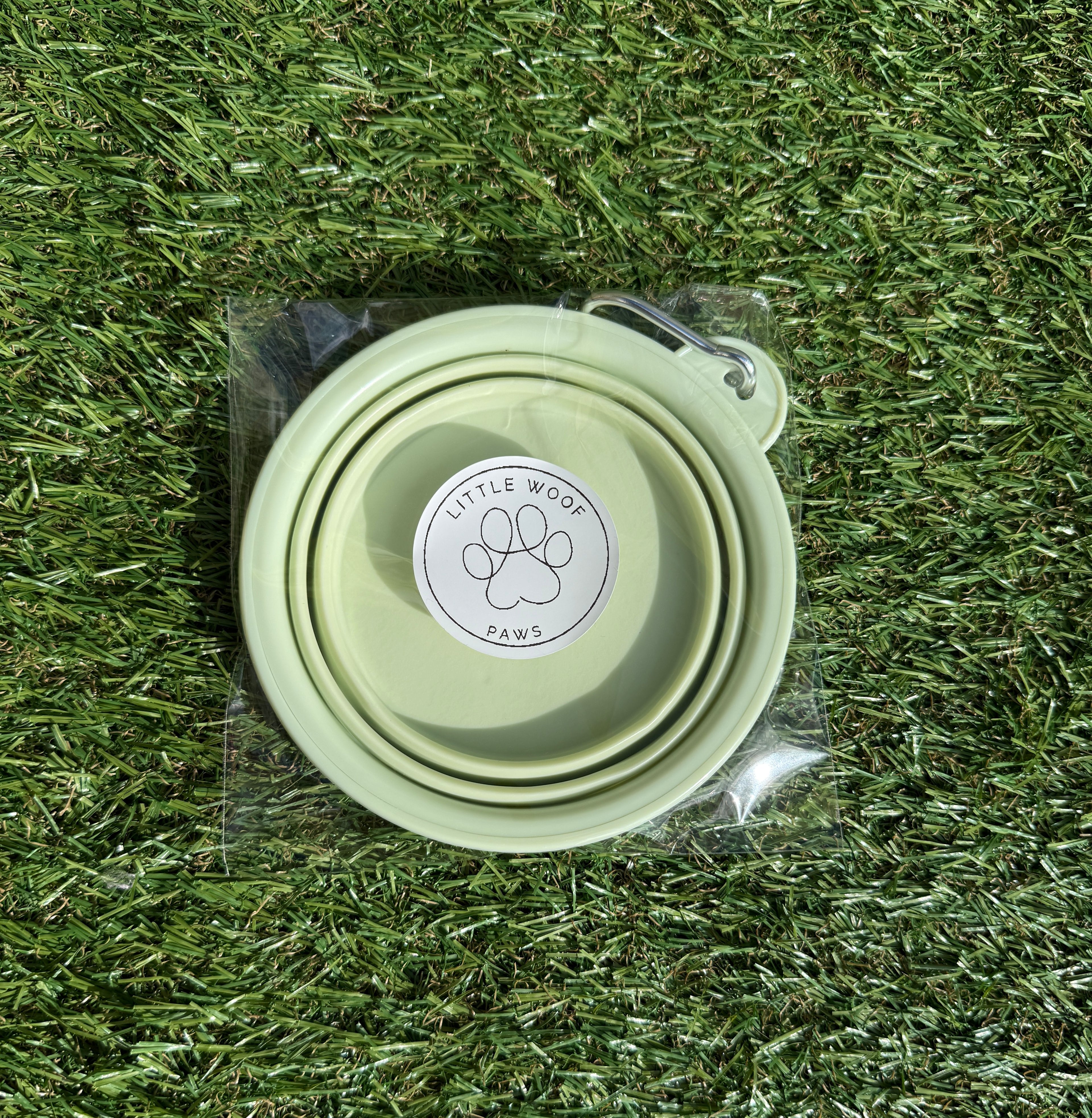 Opvouwbaar bakje 350 ml - pastelgroen