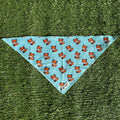 Hondenbandana blauw met vosjes - Fur & Fox