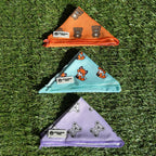 Hondenbandana oranje met beertjes - Bark & Bear