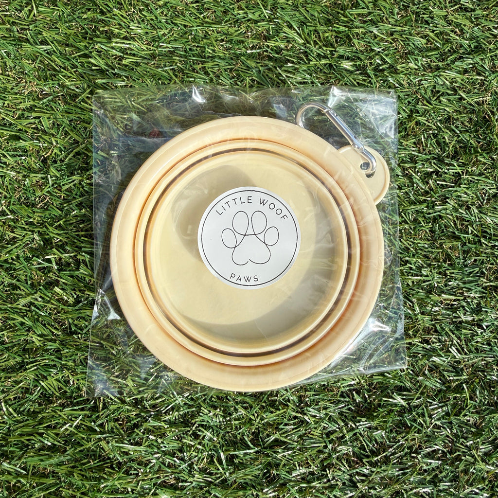 Opvouwbaar bakje 350 ml - pastelgeel