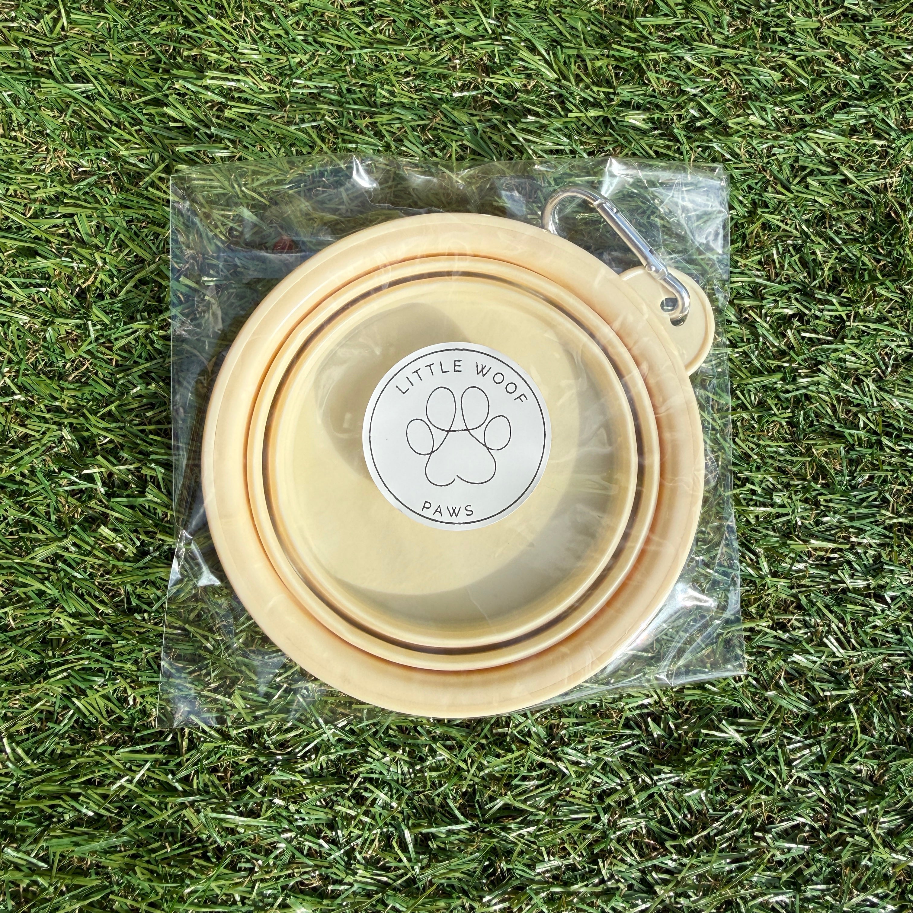 Opvouwbaar bakje 350 ml - pastelgeel