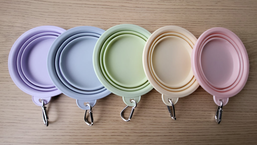 Opvouwbaar bakje 350 ml - pastelblauw