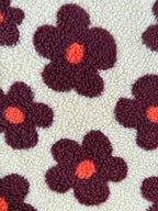 Handgemaakt - Flower Woof hondenkleedje beige met bloemen
