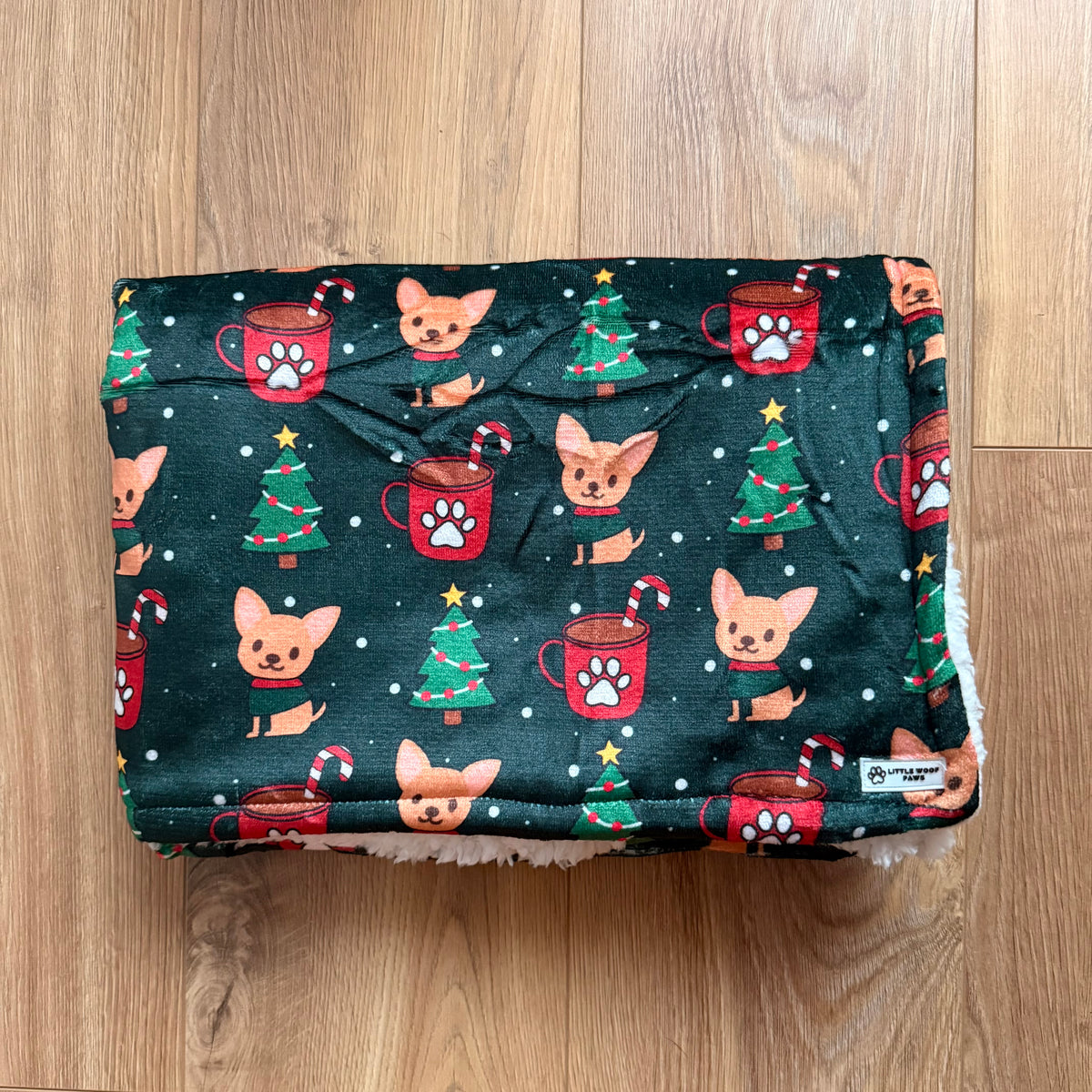 Hondendeken kerst groen