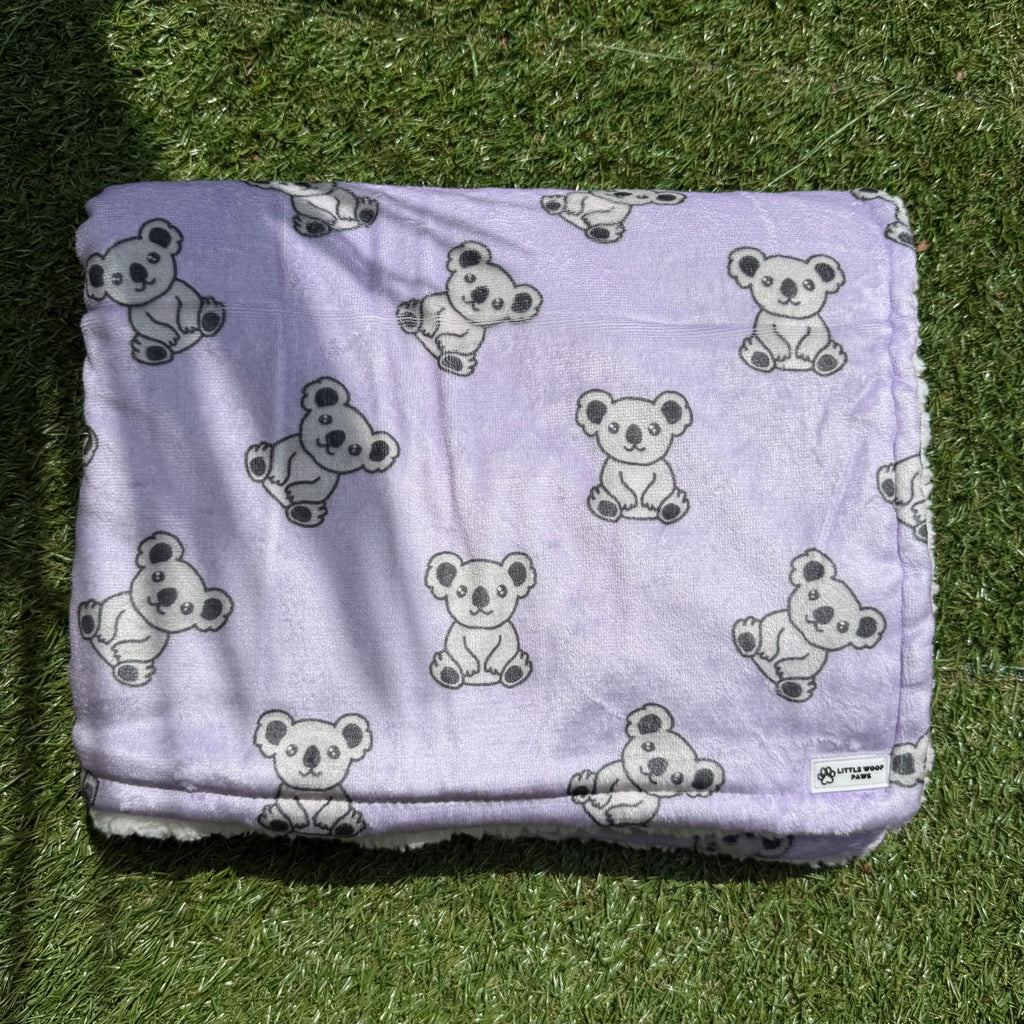 Hondendeken paars met koala’s - Kiss & Koala