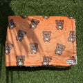 Hondendeken oranje met beertjes - Bark & Bear